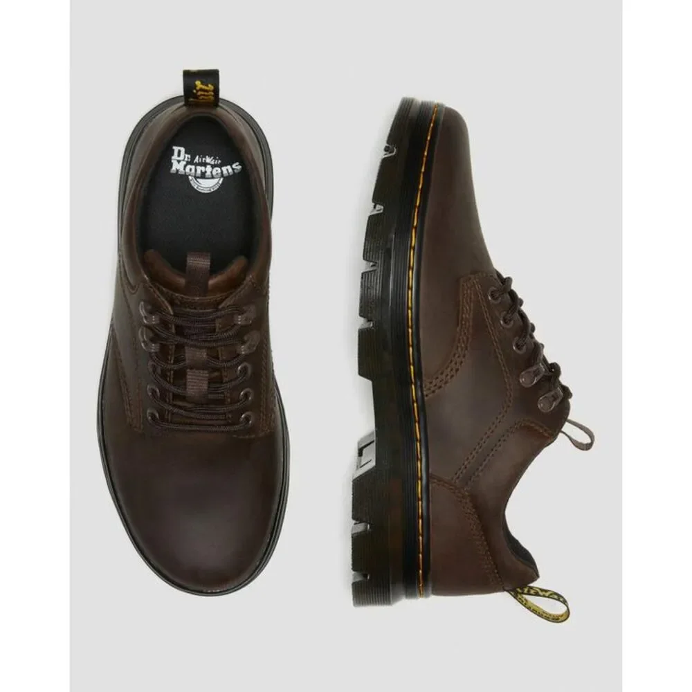 Dr. Marten's / Reeder Crazy Horse Leather Utility Shoes / Stylish Docs Lace Up - Picture 10 of 11